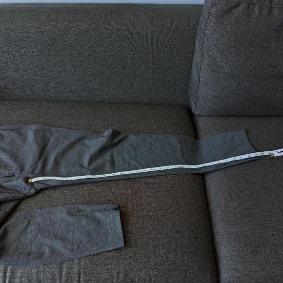 Vince Tab Front Leather Accent Trousers with Ankle Zip - Picture 12 of 13